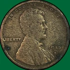 1915-S Lincoln Wheat Cent Very Good VG Coin, Corrosion #42488