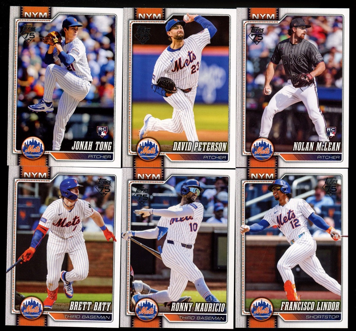 2026 Topps SERIES 1 NEW YORK METS TEAM SET NOLAN MCLEAN RC 12