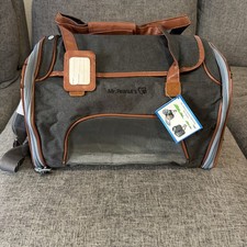 Mr. Peanut's Gold Series Mini Expandable Travel Pet Carrier Gray