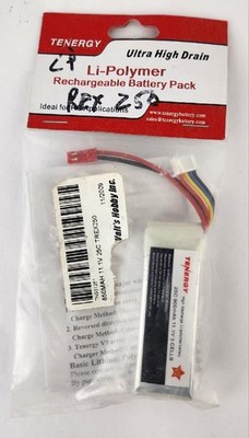 Tenergy Ultra High Drain Li-Polymer (Lipo) Rechargeable Battery Pack 25C 900mAh