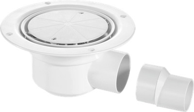 McALPINE Feuchtraum Duschrinne Ablauf TSG50WH für Plattenboden - eingeschlossen