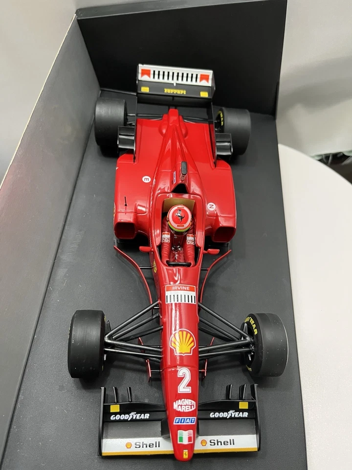 MINICHAMPS “Ferrari 412 T3 V10 High nose” F1 RACE CAR #2 NEW 1:18 : IRVINE - image 4 of 4