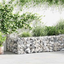 Gabion Planter Benk 180x90x50 cm Galvanised Steel