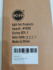 NEW K H Water-Resistant Dog Pet Cot Canopy ONLY - Large 30"x42" Gray 1639