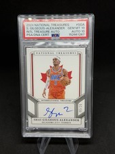 24 National Treasures Shai Gilgeous-Alexander Intl Treasure Auto  /25 PSA 10/10