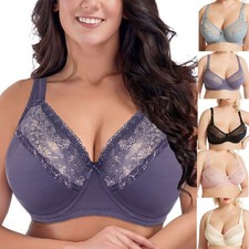 Busty Women Bras Underwire Brassiere Thin Lin...