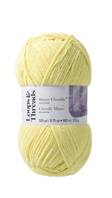 LOOPS AND THREADS. SKINNY CHENILLE.  Duckling