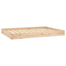 Dog Bed Dog Sofa Bed Couch Pet Bed with Wooden Frame Solid Wood Pine vidaXL
