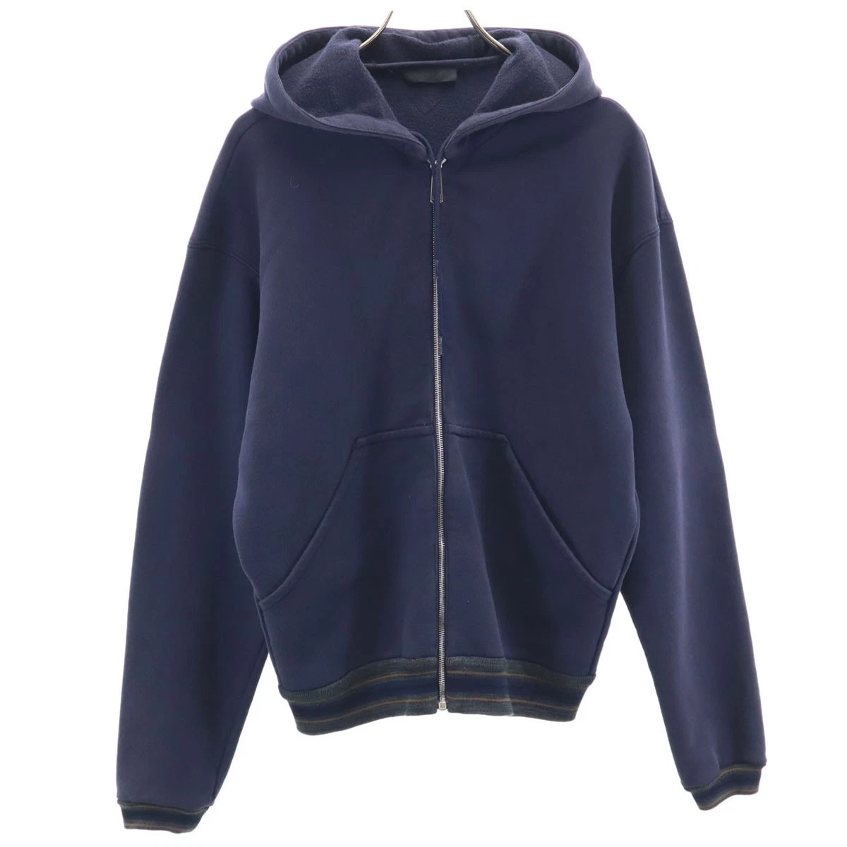 プラダ　ネイビーフーディ美品 PRADA Long Sleeve Hoodies & Sweatshirts for Men for Sale - Shop