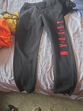 Pre Owned Good Shape Child XL Jordan Air Brand Black Sweatpants