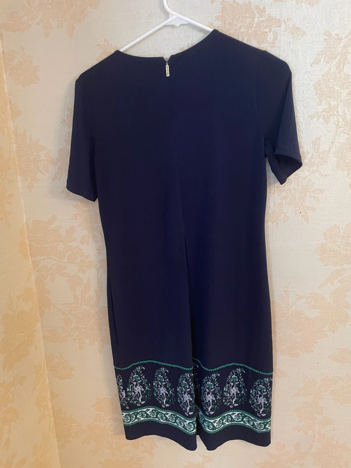 Abito donna Michael Kors blu navy manica corta modello XS orlo