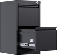 2-Drawer Vertical Filing Cabinet with Lock and Locks Lockable File Cabinet