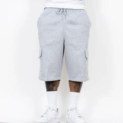 FB COUNTY MEN'S HEAVY-WEIGHT FLEECE CARGO SWEAT SHORTS