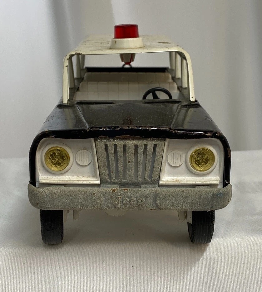 Vintage Tonka Toy, Police Chief SUV, 1960s, Jeep, Die-Cast Metal - Image 4 of 4