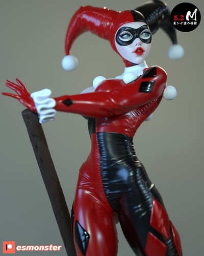 Harley Quinn ,1/9, 23cm, 12k Resin 3D Print Figure Model Kit - Picture 13 of 18