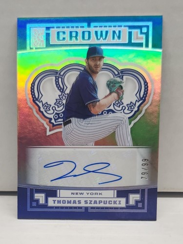 THOMAS SZAPUCKI 2022 Capstone Holo Crown ~ Mets ~ AUTO #'d /99