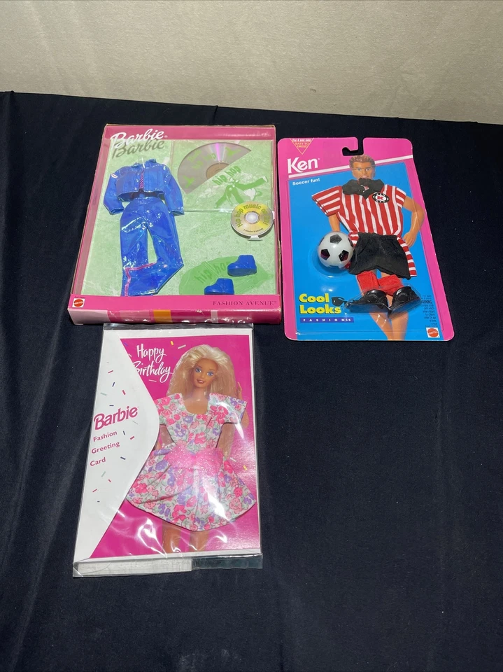 KEN COOL LOOKS 1994 MODA JUGADOR DE FÚTBOL, Barbie Fashion Avenue y vestido Foto 2 de 4