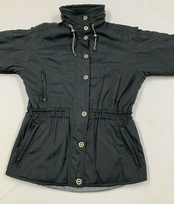 Vintage MARKER LTD Insulated Ski Jacket Black Women's Size 8 HONG KONG