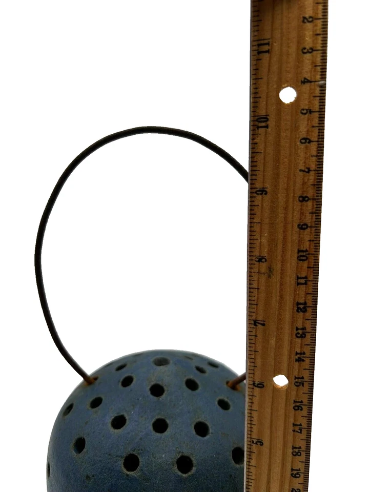 Difusor lámpara aroma linterna schamotto cerámica arte popular primitivo firmado vintage Foto 4 de 4