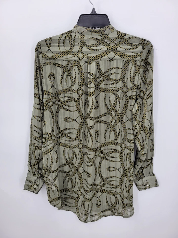 Топ женский Richard Allen x H&M 6 абстрактный змеиный принт с длинным рукавом вычурный элегантный - Изображение 2 из 4