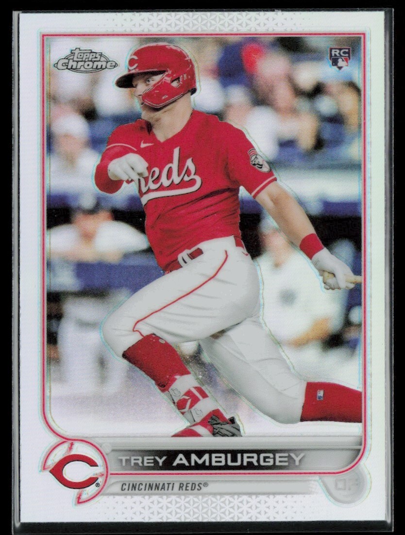 2022 Topps Chrome Refractor Trey Amburgey RC Cincinnati Reds #61
