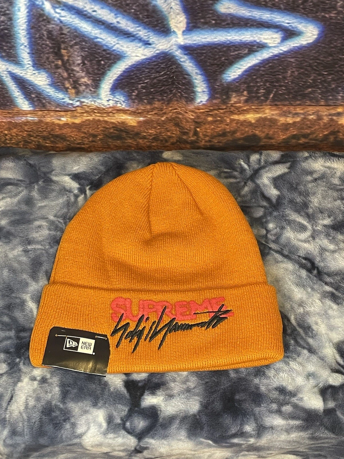 Bonnet Supreme x Yohji Yamamoto époque neuf (orange) 