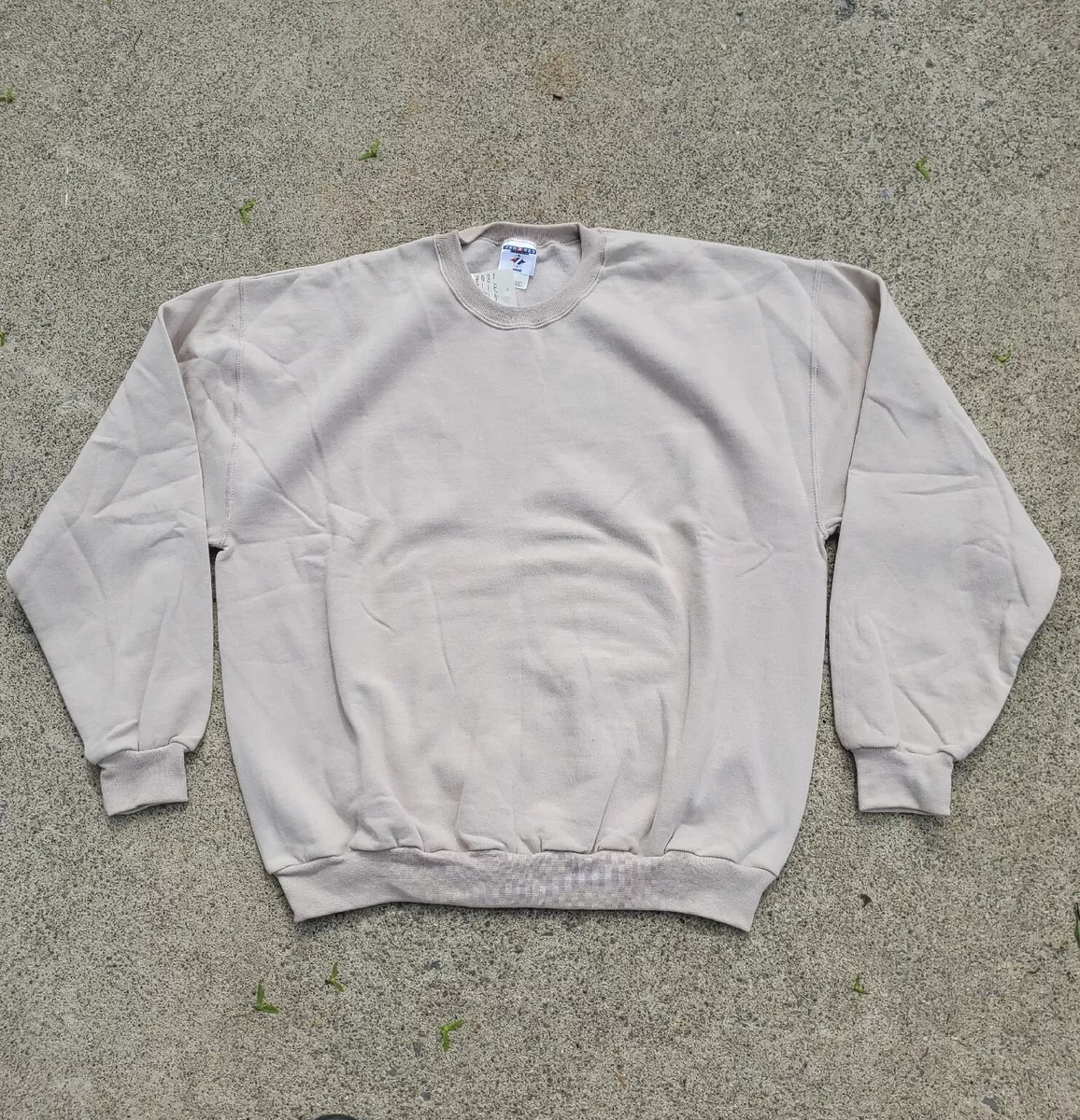 VINTAGE Jerzees Sweater Mens Extra Large brown beige sweatshirt
