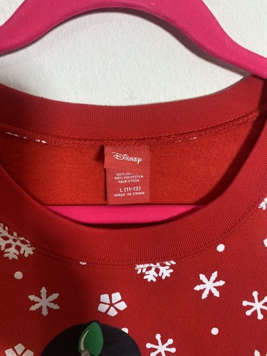DIsney Mickey Christmas lights sweatshirt youth L (11-13) - Picture 3 of 7