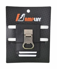 Leather Money Clip Front Pocket Wallet with Bottle Opener Black