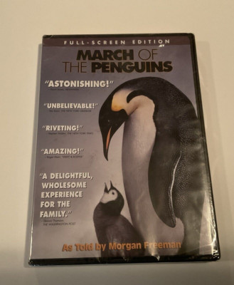 MARCH OF THE PENGUINS DVD FULL SCREEN EDITION FACTORY SEALED 2005 Fast Free Ship