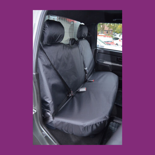 Isuzu Rodeo 2003-2012 Black Waterproof Tailored Rear Bench Seat Cover UK MADE - Picture 1 of 2