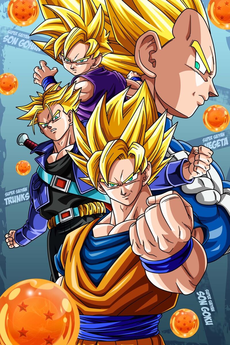 Dragon Ball Super/Z Goku Super Saiyan 12in x 18in Poster Free