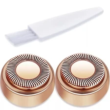 Facial Hair Remover Replacement Heads For Flawless Gen 1, Rose Gold, 2 Pack Gen1