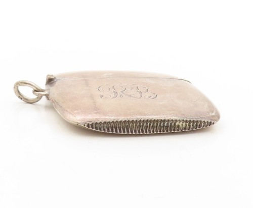 925 Sterling Silber Vintage Schatulle ENGLAND antik massiv geätzt (ÖFFNET) TR3792 - Bild 3 von 8