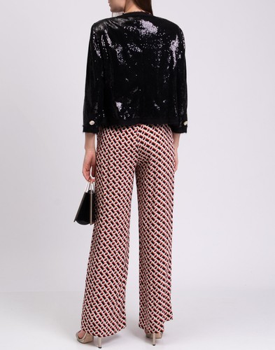 RRP€290 MODIGLIANI LES FEMMES Sequins Blazer Jacket IT40 US4 S Single-Breasted - Picture 3 of 9