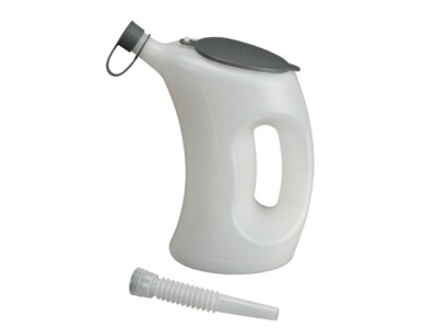 Messbecher mit Deckel-FLA-PE, 2 l-weiß-transparent