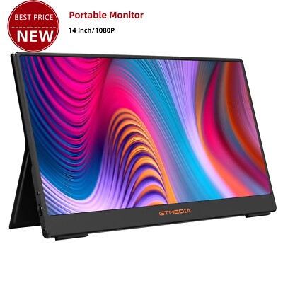 GTMEDIA MATE 140F 14-In 1920*1080 Display Monitor for Phone Laptop PS5 MacBook