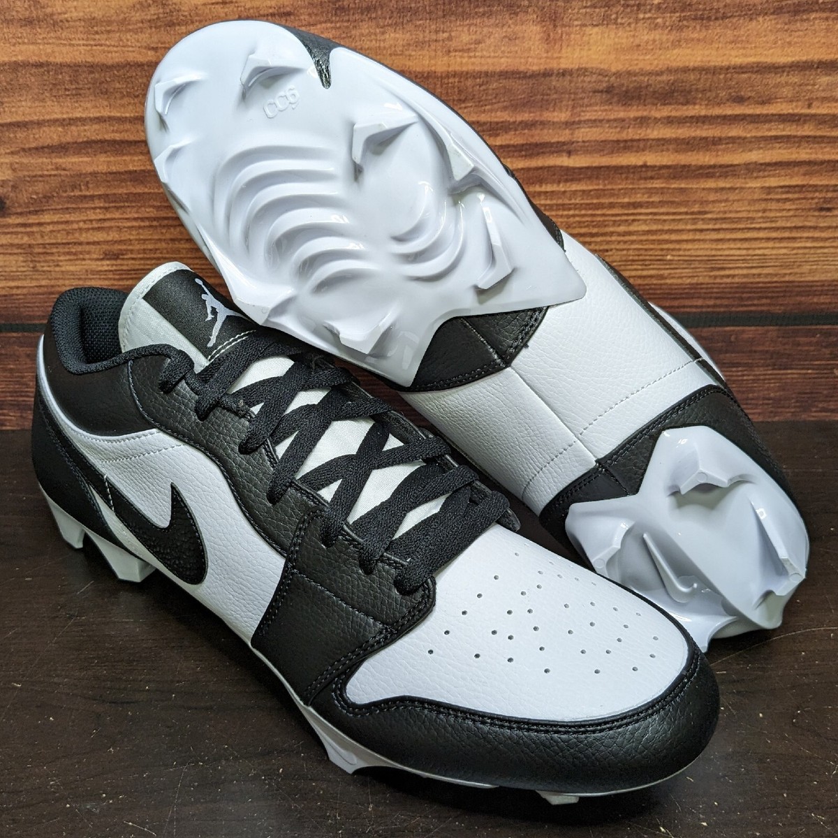 Nike Air Jordan 1 Low TD Men's 14 Panda White Black football Nike Air Jordan 1 Low TD Men's 14 Panda White Black football