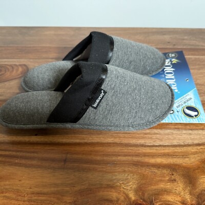 Women's Isotoner Signature Memory Foam Sz 8.5-9 Eva Padded Heel Slippers