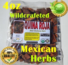 Quina Roja 4oz Cinchona bark Quinina Quino kina corteza de quina Red cinchona !!