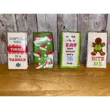 Swankie Hankie Travel Tissue 4 Packs Christmas Holiday Theme (10-3 ply tissues)