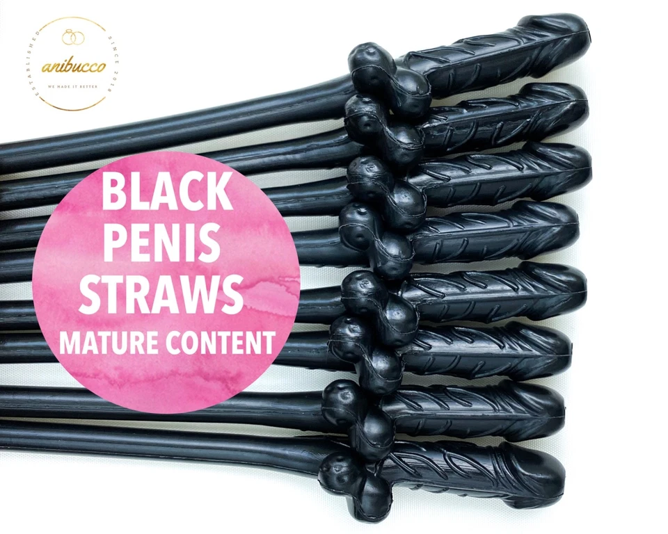 Pajitas de despedida de soltera pene fiesta favoritos marcadores de bebida para tazas elige tus colores Foto 4 de 4