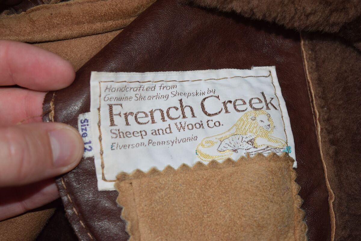 Vintage French Creek Coat Womens 12 S Shearling Sheepskin Vintage French Creek Coat Womens 12 S Shearling Sheepskin