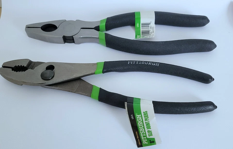 Dos alicates 8" alicates de junta deslizante/alicates Linesman Foto 3 de 4