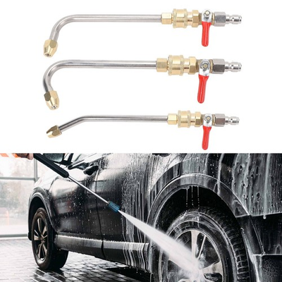 #ad Curved Pressure Washer Extension Wand with Ball Valve 1 4 Inch Connector Power $14.57