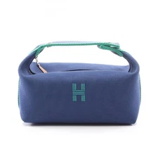 Hermes Bride a Brac PM BLUE MARINE  CANVAS HANDBAG 616769