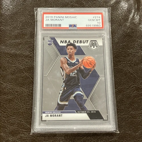 2019 Panini Mosaic - NBA Debut Ja Morant #274 (RC) PSA 10 Gem Mint Rookie