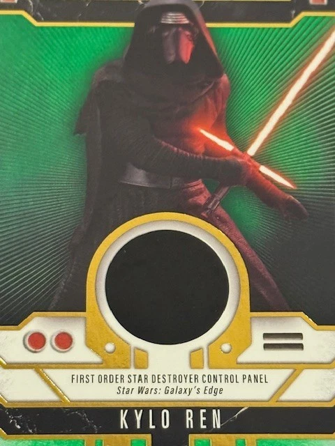 Kylo Ren Relic Prop /99 Star Wars Topps Masterwork Star Destroyer Panel Green sp - Image 2 of 3