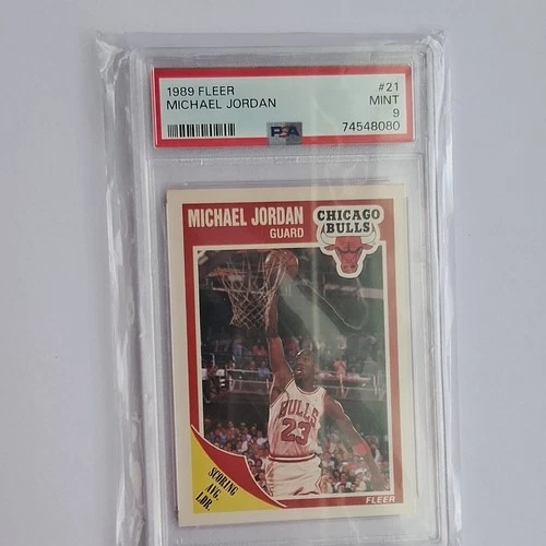 Fleer 1989-90 Michael Jordan #21 Chicago Bulls PSA Graded NBA Trading Card