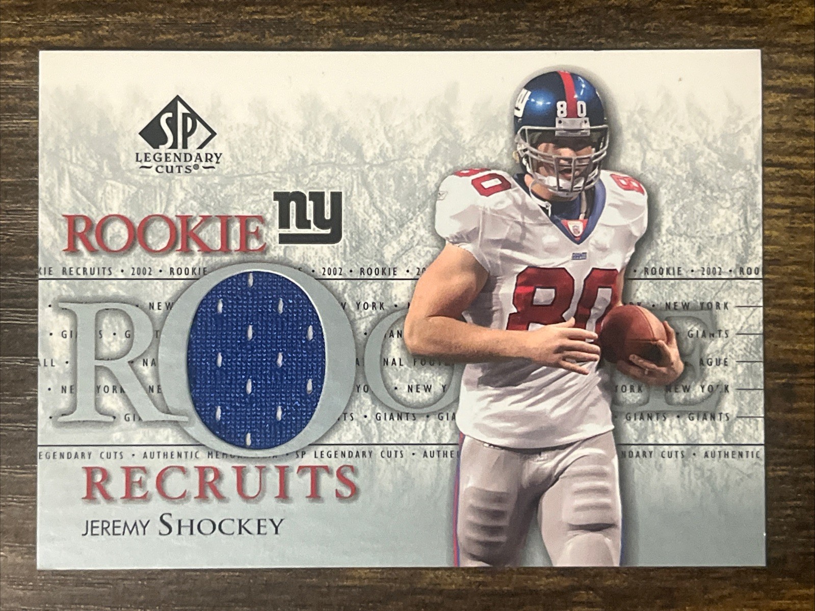 Jeremy Shockey SP Legendary Cuts Rookie Recruits #RRJS Base